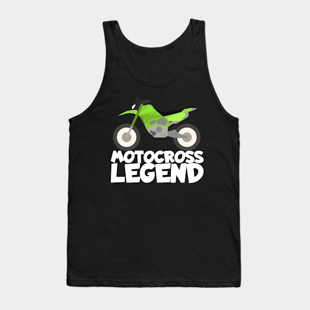 Motocross legend Tank Top by maxcode